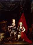 Brompton Richard Portrait of Grand Dukes Alexander Pavlovich and Constantine Pavlovich  - Hermitage
